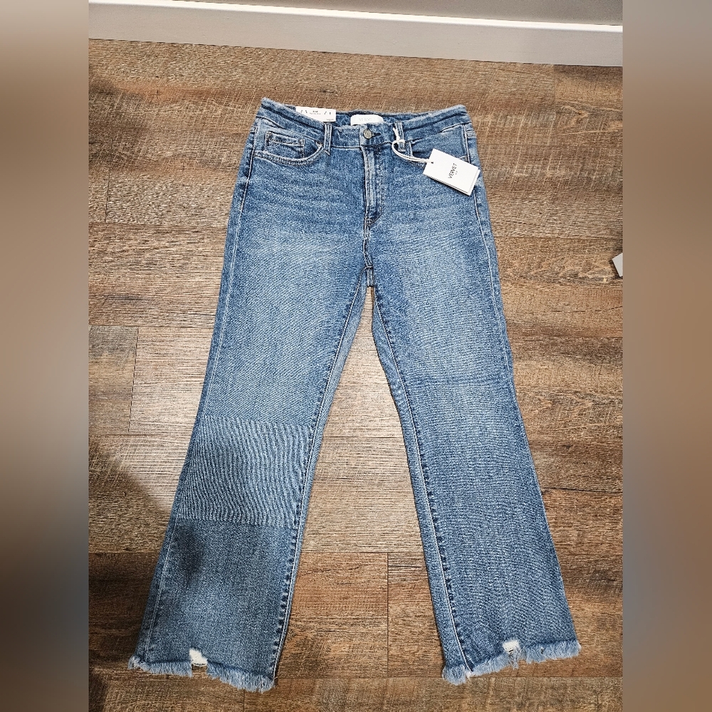 Vervet Women's Classic Straight Leg Jeans - Blue - Picture 5 of 9